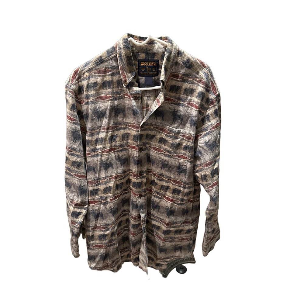 Mens Woolrich Flannel Shirt  Size Large